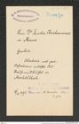 k.k. naturhistorisches Hofmuseum, Intendanzakten 1885-1896 (Hauer), Aktenzahl Z.724/1891, Seite 1